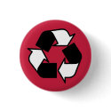 Red Black and White BOLD recycle button