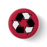 Red Black and White BOLD recycle button