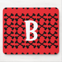 Red & Black Crossbones Mouse Pad