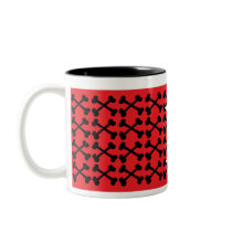 Red & Black Crossbones Coffee Mug