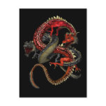 Red & Black Dragons Postcards