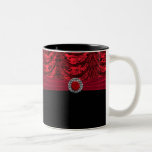 Red & Black Draped Baroque Keepsake Coffee Mug