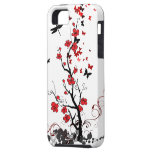 Red & Black Flowers iPhone 5 Case