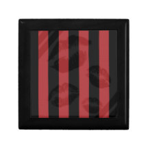 Red Black Lips Keepsake Boxes