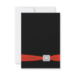 Red Black RSVP Card