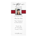 Red & Black School Graduation Invitations