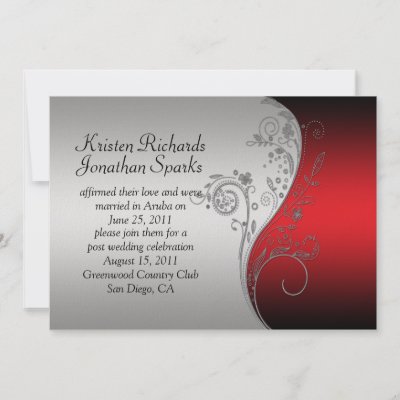 red and black wedding cards design