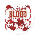 RED Blood Halloween Print stickers