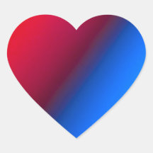 Red Blue Sticker