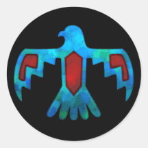 Red & Blue Thunderbird Sticker