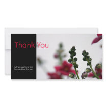Red blur custom photo card