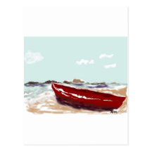 Red Boat Post Cards