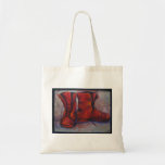 Red Boots Canvas Bag
