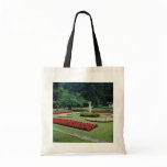 Red Botanical gardens of Villa Tranto on Lake Magg Canvas Bags