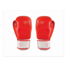 Red Boxing Gloves Postcards