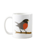 Red Breasted Robin on Branch