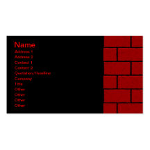 RED BRICK BACKGROUNDS RECTANGLE SHAPES GRAPHICS CO BUSINESS CARD TEMPLATES