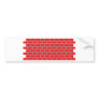 red brick wall bumper stickers