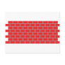 red brick wall post card