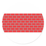 red brick wall stickers
