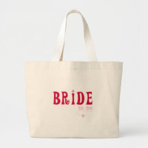 Red Bride to Be Tote Bags