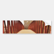 Red Bridge Path Bumper Sticker