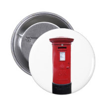 Red British Post box Pin