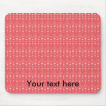 Red bubble pattern mouse mats