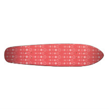 Red bubble pattern skate board