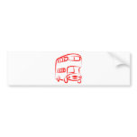 Red Bus bumper stickers