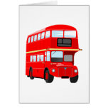 Red Bus Greeting Cards
