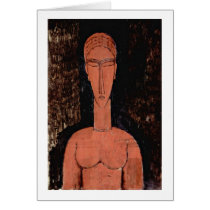 Red Bust By Amedeo Modigliani Card