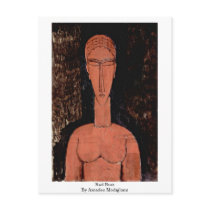 Red Bust By Amedeo Modigliani Postcards