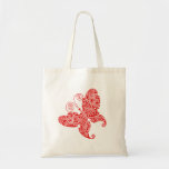 Red Butterfly Tote Bag