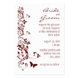 Red Butterfly Wedding Invitation business cards