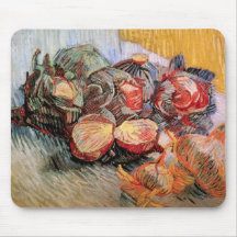 Red Cabbages and Onions by van Gogh Mouse Mat