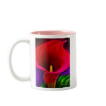 Red Cala Lily Flower Painting Art - Multi mugs