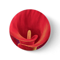 Red Cala Lily Tropical Flower Art - Multi