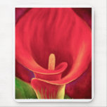 Red Cala Lily Tropical Flower Art - Multi mousepads