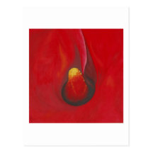Red Calla Lilly - Art Card Postcards