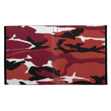 Red Camo iPad Folio Case