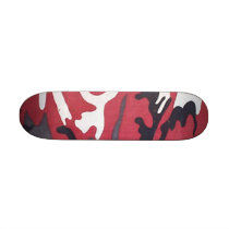 Red Camo Skateboard Mini