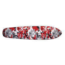 Red Camouflage 7 1/8" Skateboard