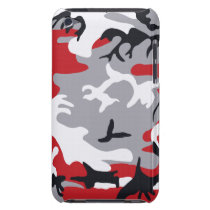 Red Camouflage Barely There™ iPod Touch Case