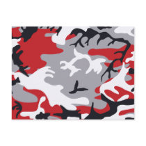 Red Camouflage Postcard