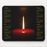 Red Candle 2011 Calendar Mousepad