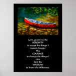 RED CANOE SERENITY PRAYER POSTERS