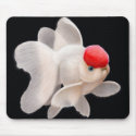 Red Cap Oranda Goldfish Mousepad