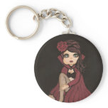 Red Cape Quantum Cutie Girl Key Chain keychains