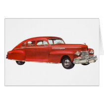 Red Car Greeting Card